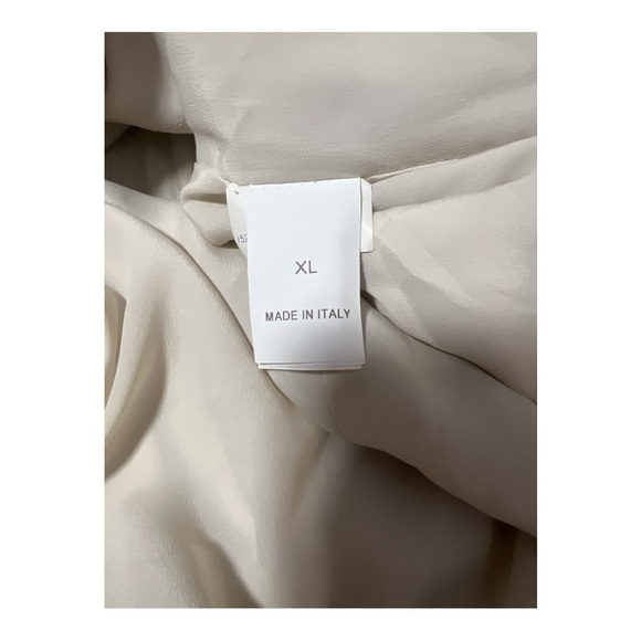 Brunello Cucinelli Ivory Monili Beaded Asymmetrical Wool Dress Tennis Preppy XL - Picture 7 of 8